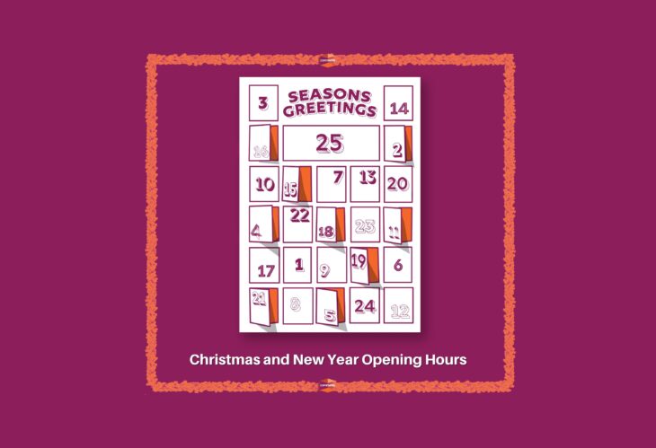 Changes to operating hours – Christmas and New Year 2022/23