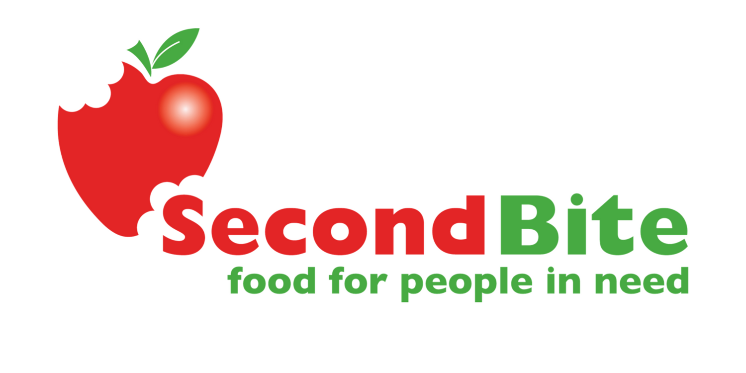 Second Bite logo with red apple shaped like a love-heart