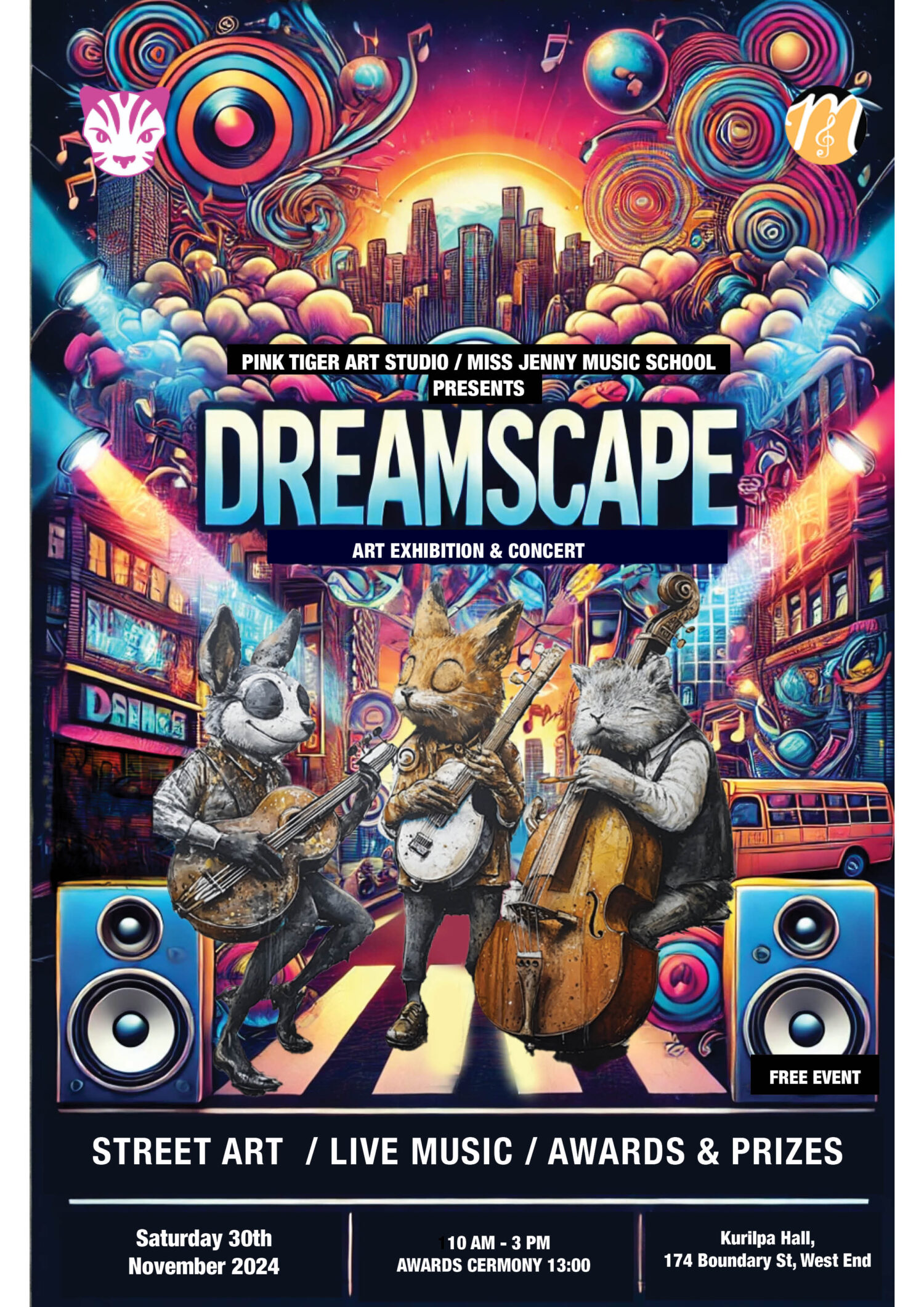 Dreamscape event 30th November Kurilpa Hall West End