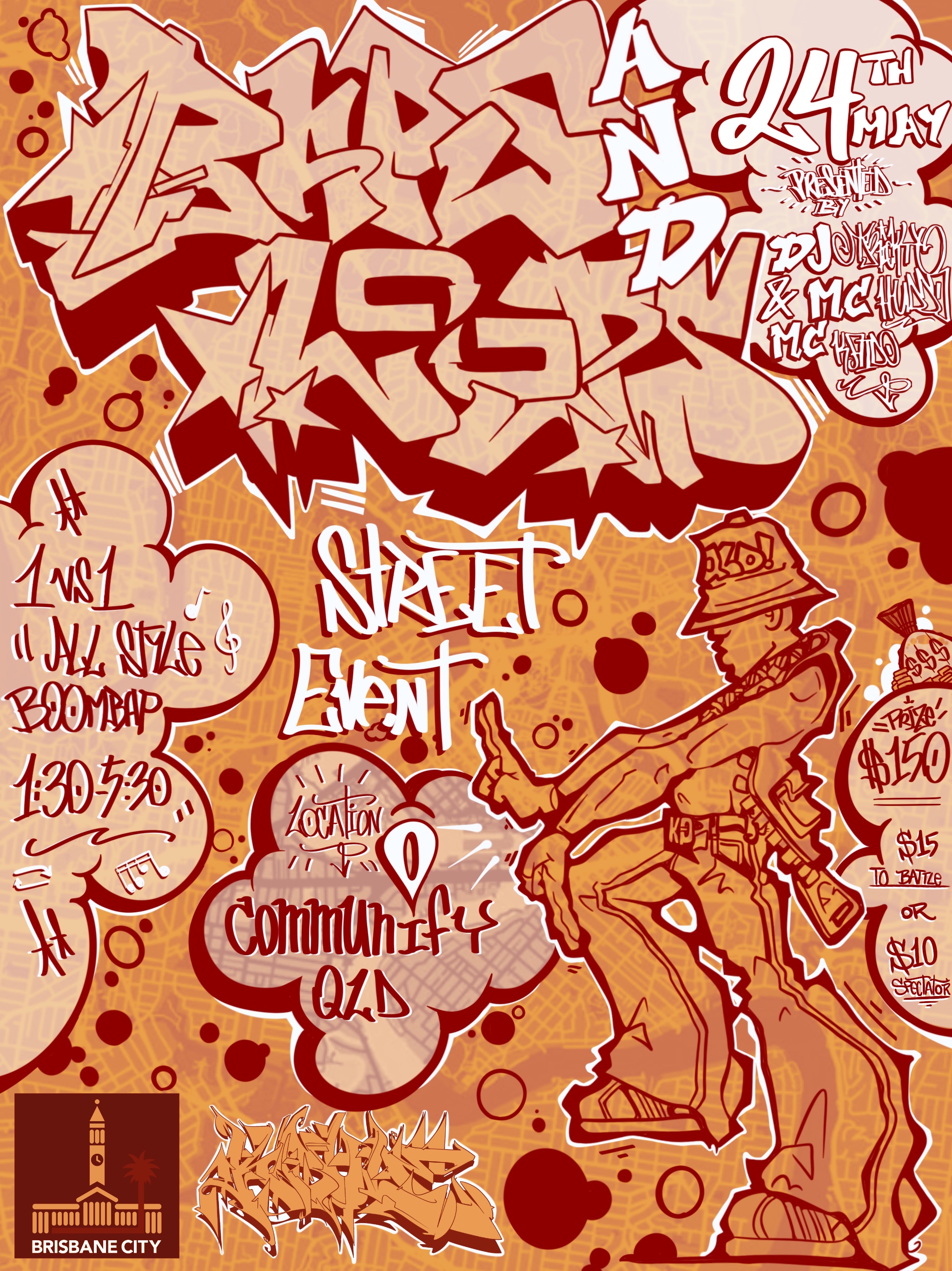Baps n Loops event poster