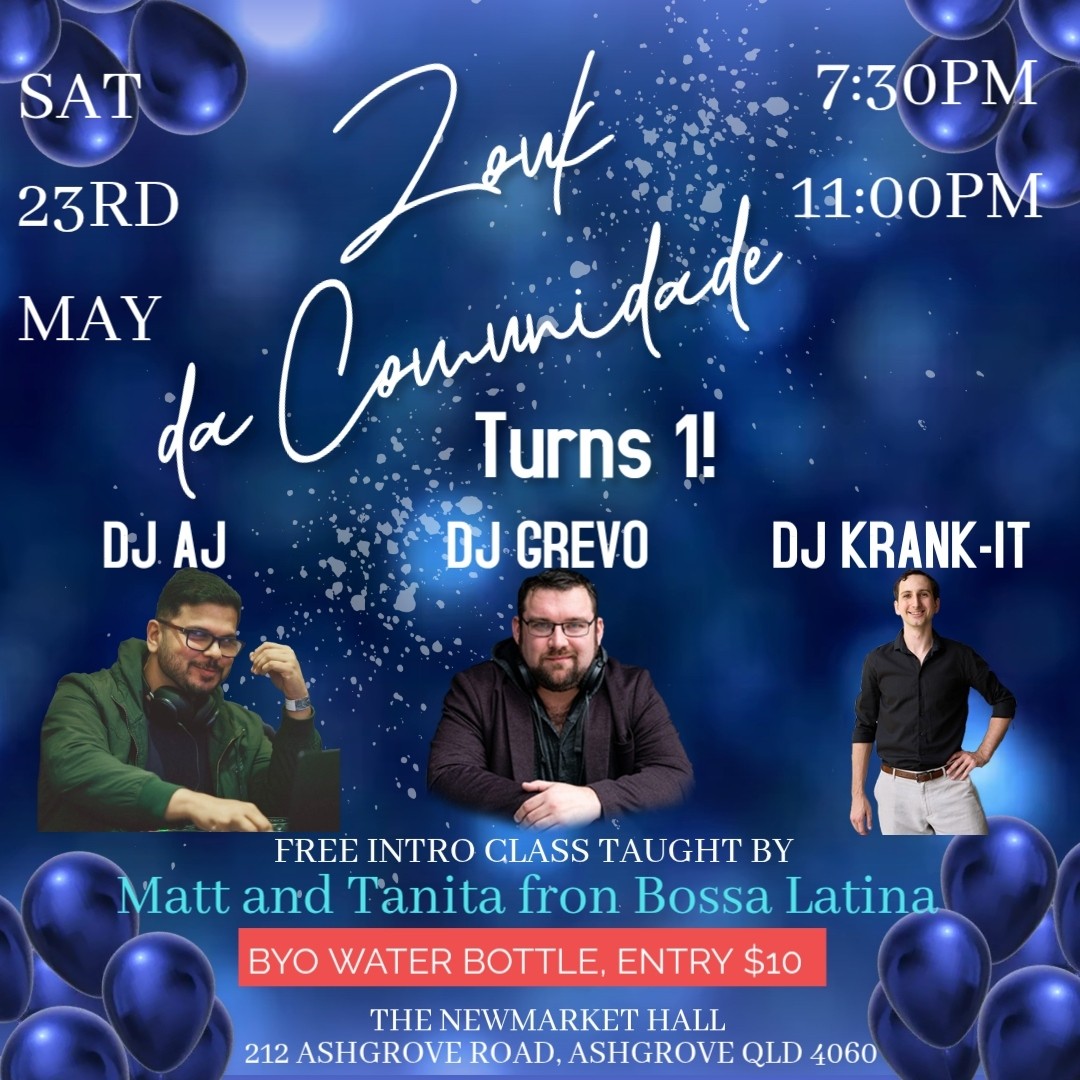 Brazilian Zouk dance social 23 May 2026