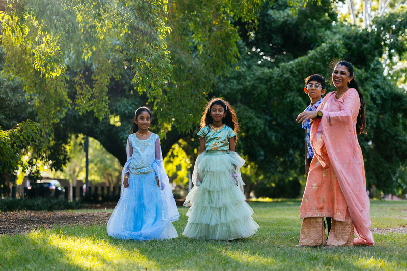 Elizabeth and children - Moorooka Community Hub leader