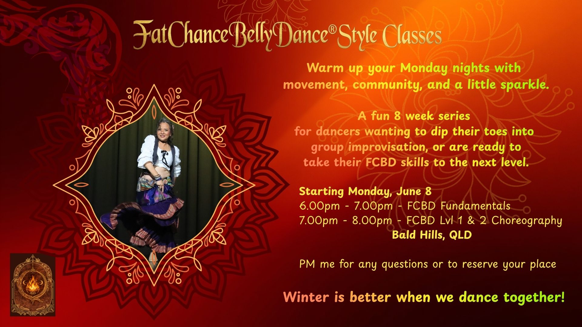 Fat Chance Belly Dance classes winter 2026