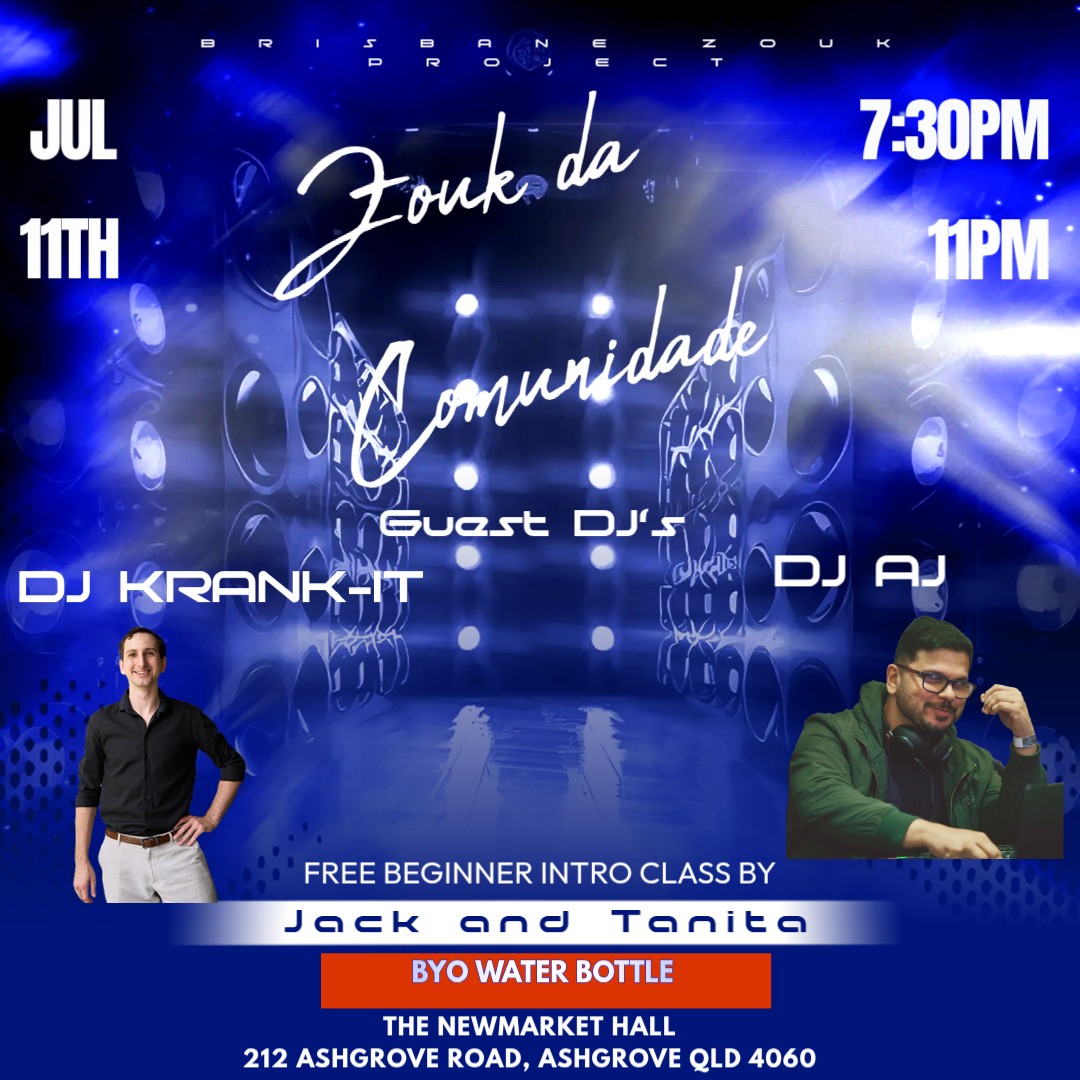 Zouk de Comunidade - Brazilian Zouk Dance Social July 2026