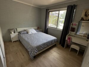 Clean and tidy bedroom in unit