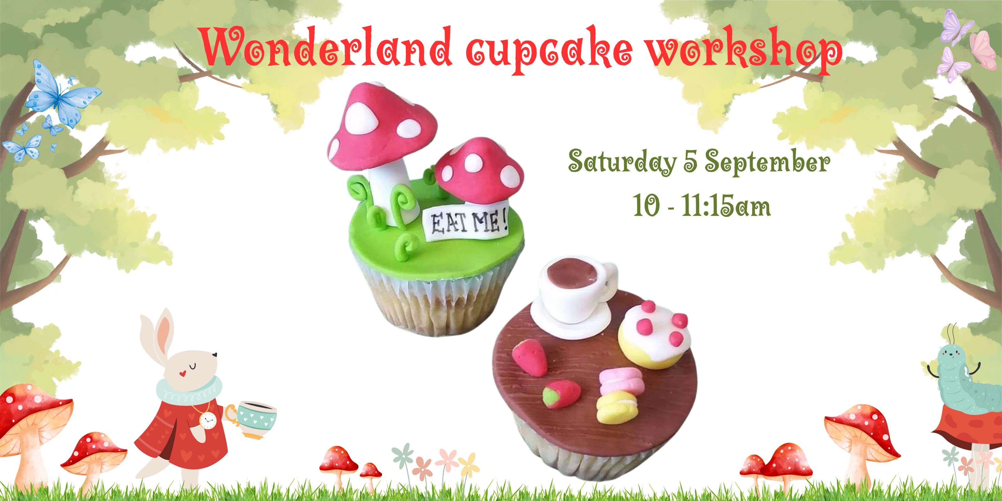 Wonderland Cupcake Decorating