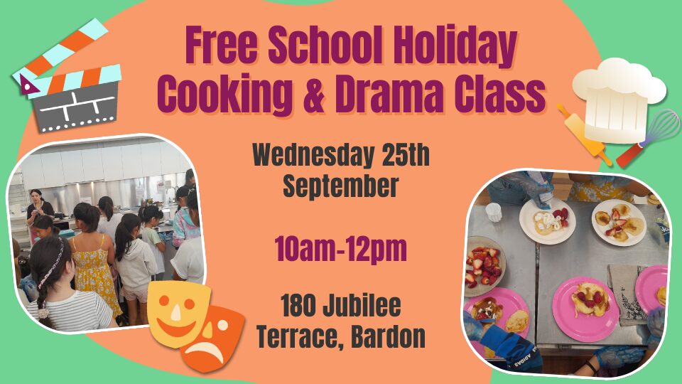 Communify School Holidays Cooking and Drama Class - September 2024