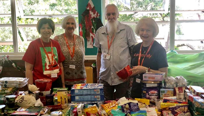 Volunteers helping with The Pantry